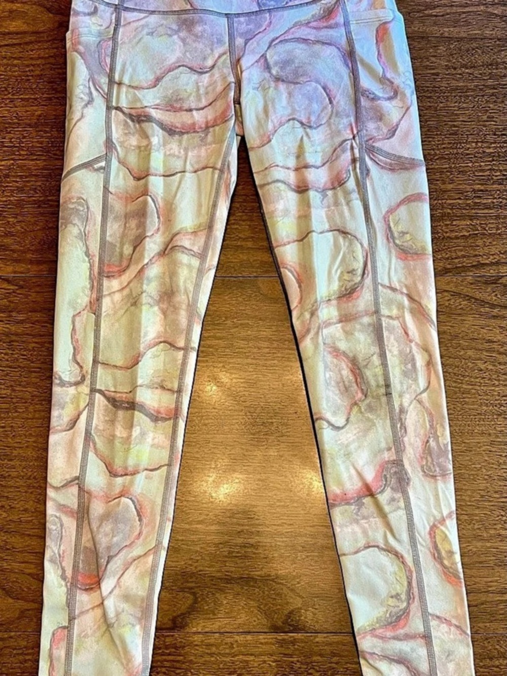 Victoria's Secret Abstract Print Leggings in Pink & Green Size XS